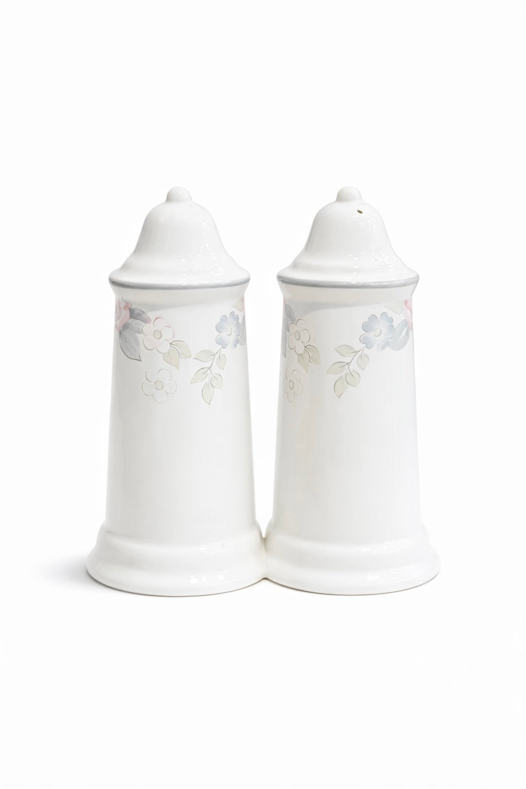 Vintage Floral Salt & Pepper Shaker Set | Classic Porcelain Table Set