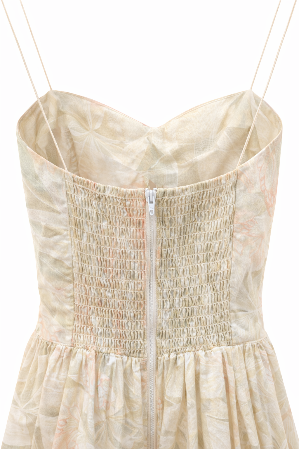 Vintage “Tropical Garden” Spaghetti Strap Dress by All That Jazz - Lace Hem Sundress | Size 7
