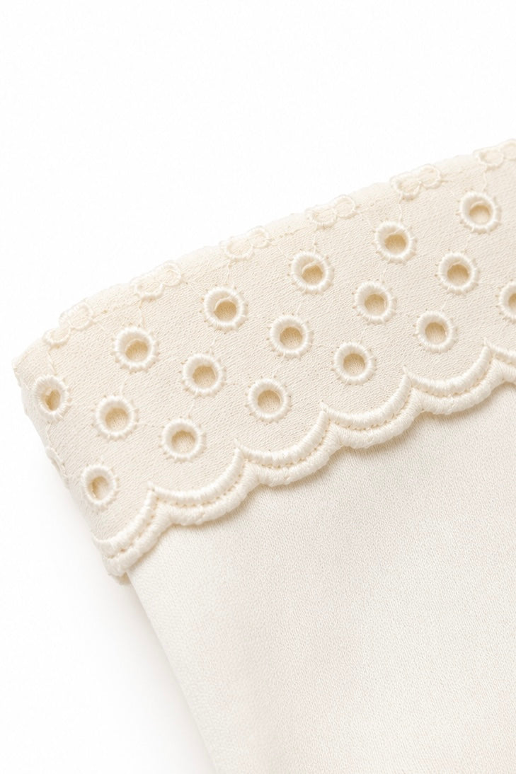 Vintage White Woven Nylon Gloves | Made in Western Germany | Size 7 | Elegant Dress Gloves 1950s-60s