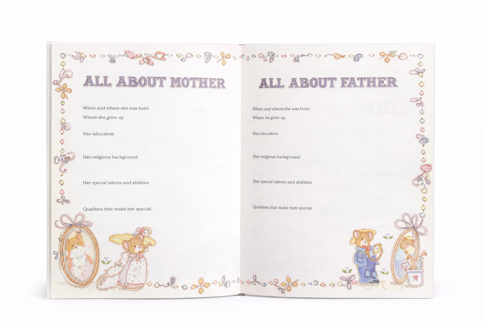 Vintage “Bless This Child” Baby Memory Book | 1990s Keepsake Album