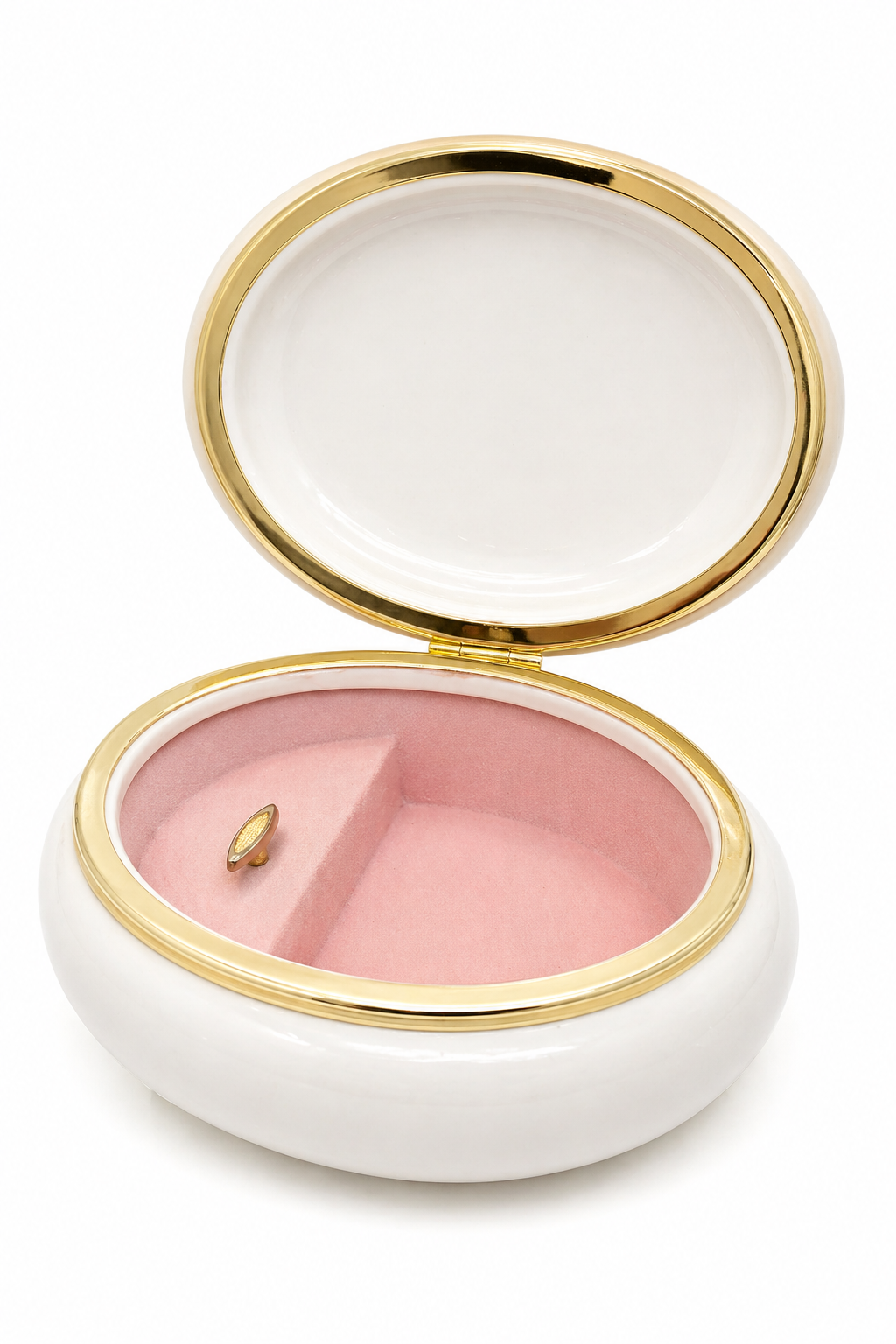 1998 Limited Edition Porcelain Musical Jewelry Box | Floral Keepsake Box