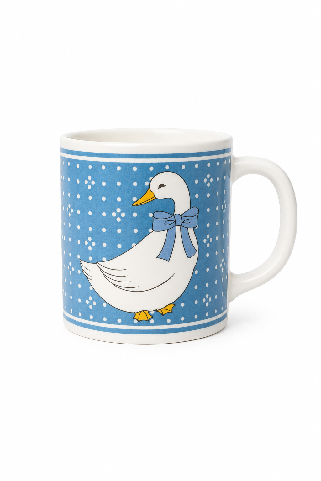 Vintage Country Manor Duck Mug – “Home Is Where the Heart Is” – Made in Japan
