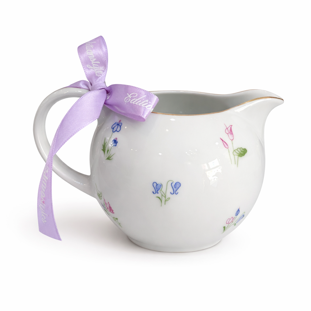Vintage Floral Porcelain Tea Set | 15-Piece Cottagecore Teapot & Teacup Set with Saucers and Dessert Plates