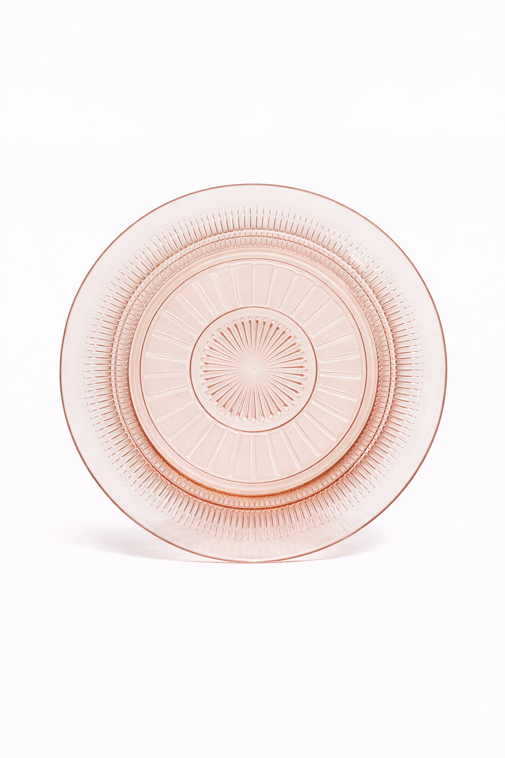 Vintage Pink 1930's Depression Glass Plate | 6” Decorative Dessert or Jewelry Dish