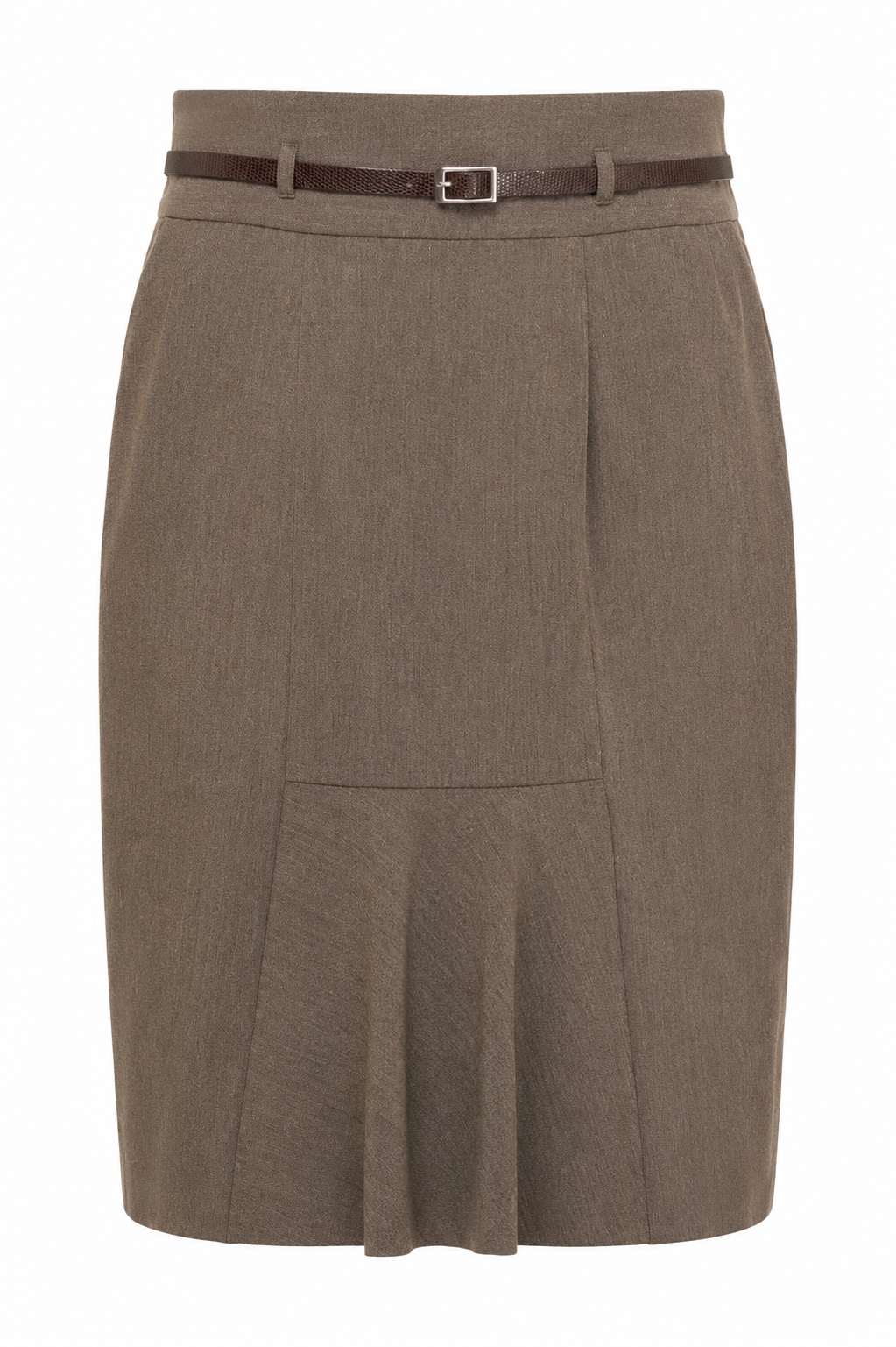 Worthington Brown Belted Pencil Skirt | Size 4
