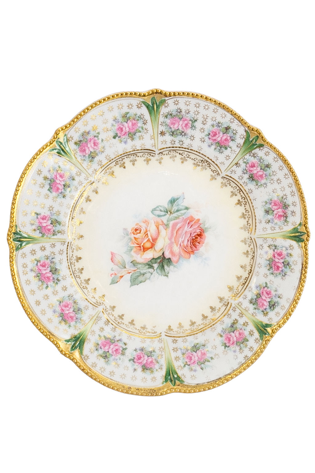 Rosebound Reverie | Antique Royal Vienna RS Prussia Porcelain Plate