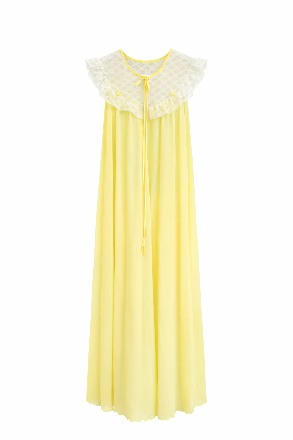 Vintage 1960s Alice Maloof for Neiman Marcus Yellow Nightgown | Size S–M
