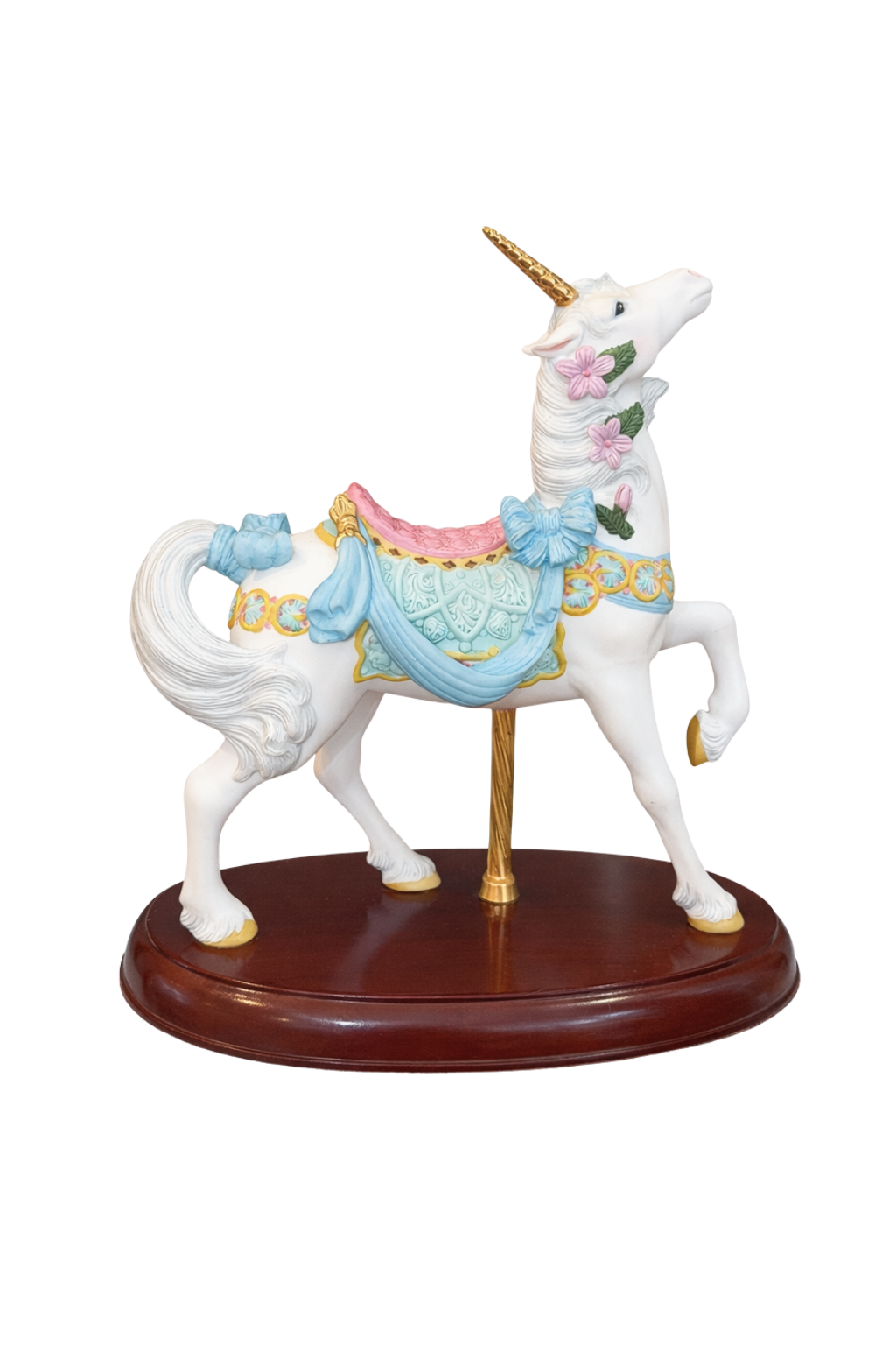 Lenox Porcelain Unicorn Carousel Figurine | Pastel Rococo Fantasy Horse