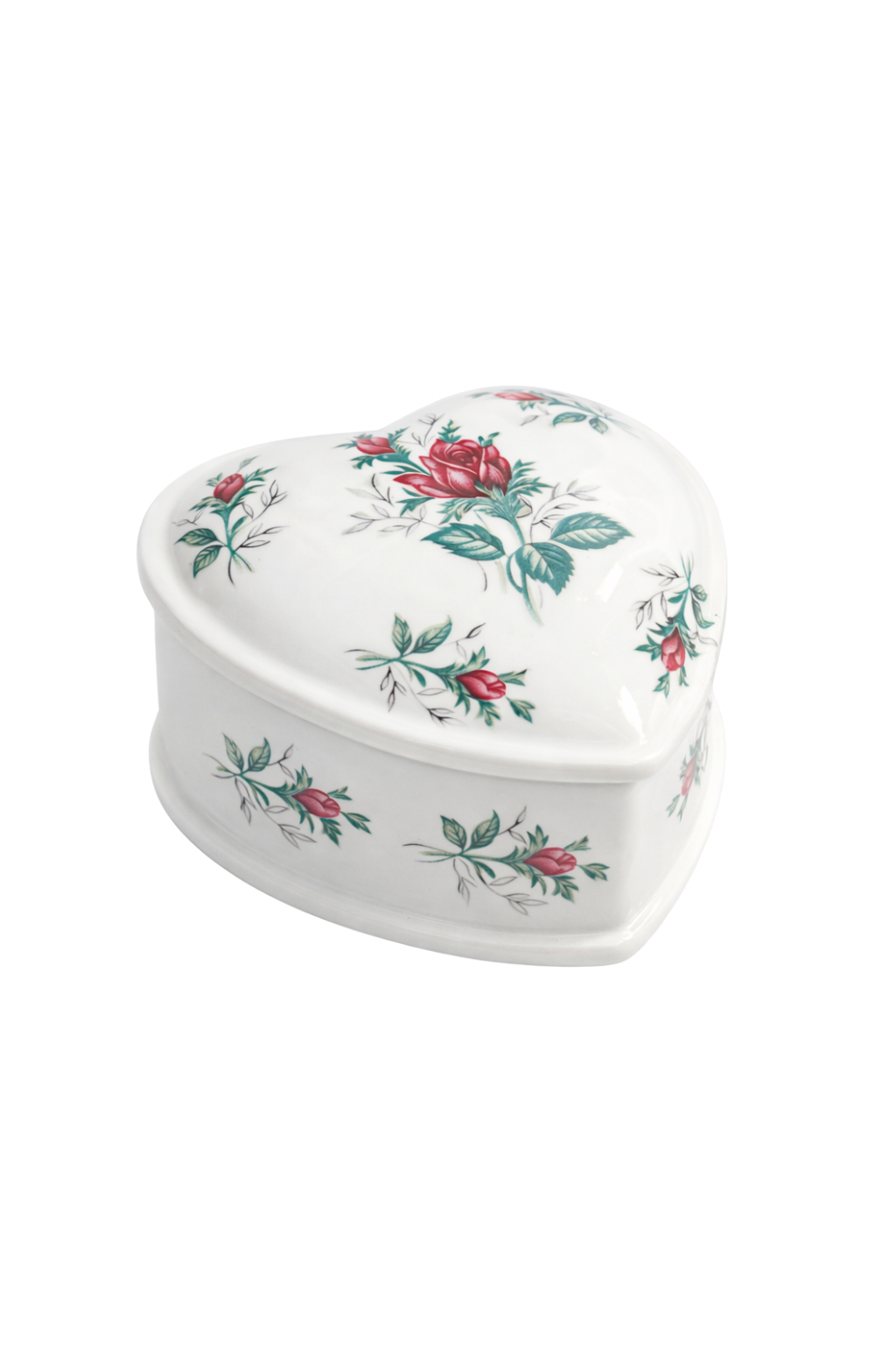 Coffret Cœur à la Rose | Vintage Rose Heart Keepsake Box