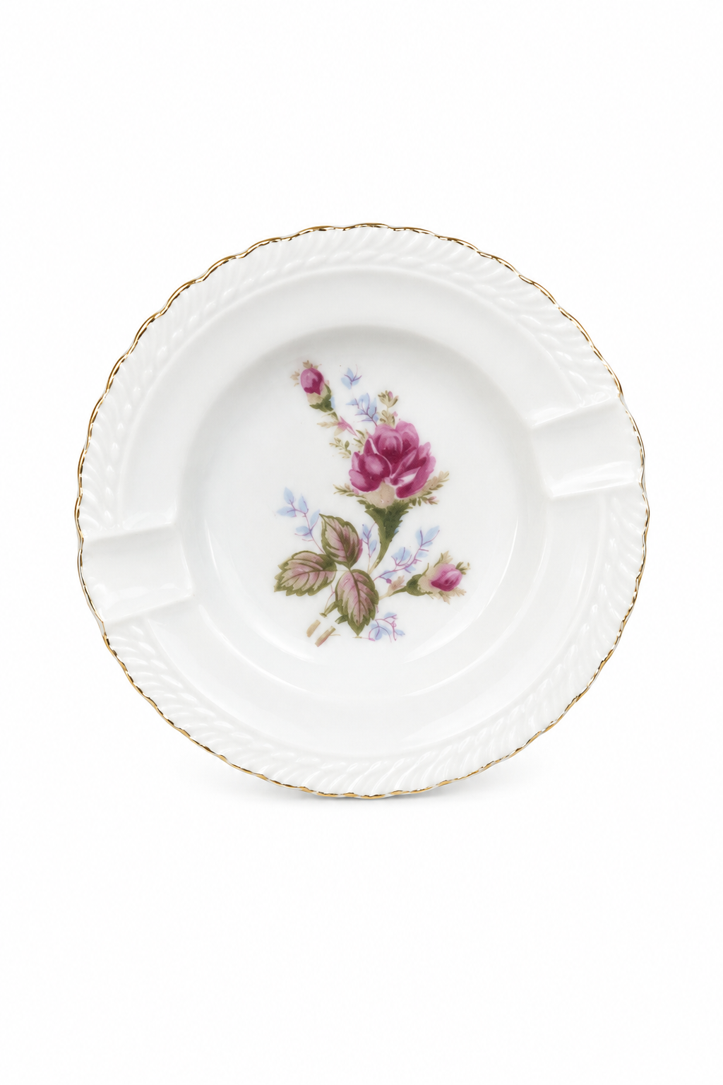 Vintage Mini Pink Rose Jewelry Trinket Dish – Two Floral Designs