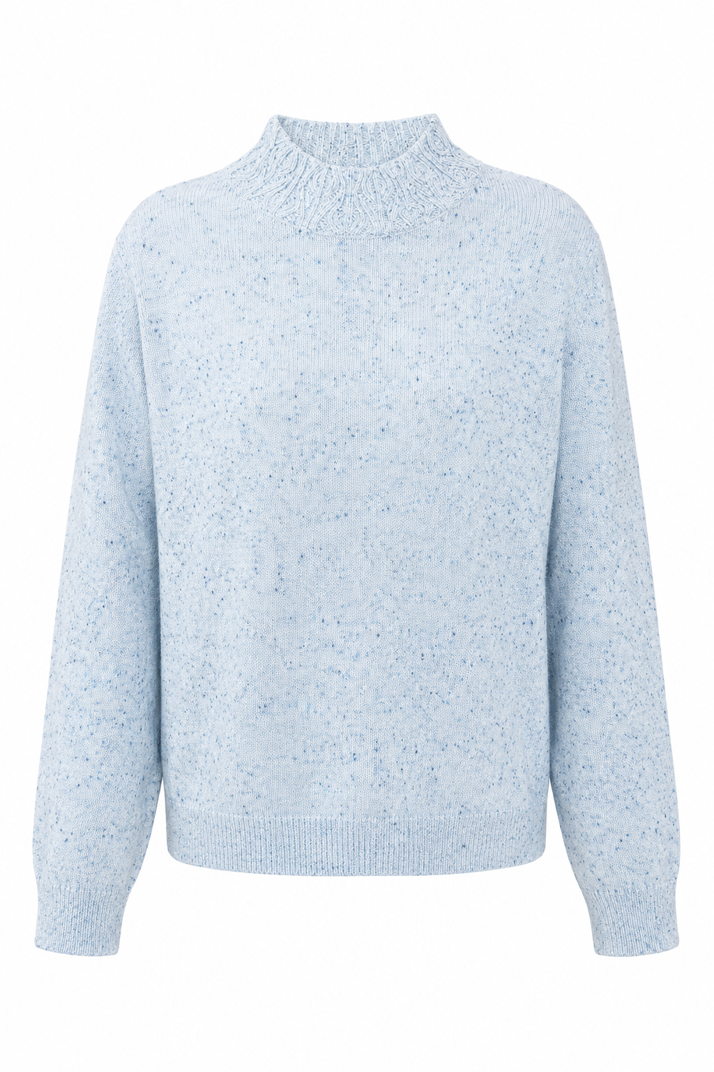 Vintage Alfred Dunner Petite Powder Blue Speckled Knit Sweater – Petite Medium