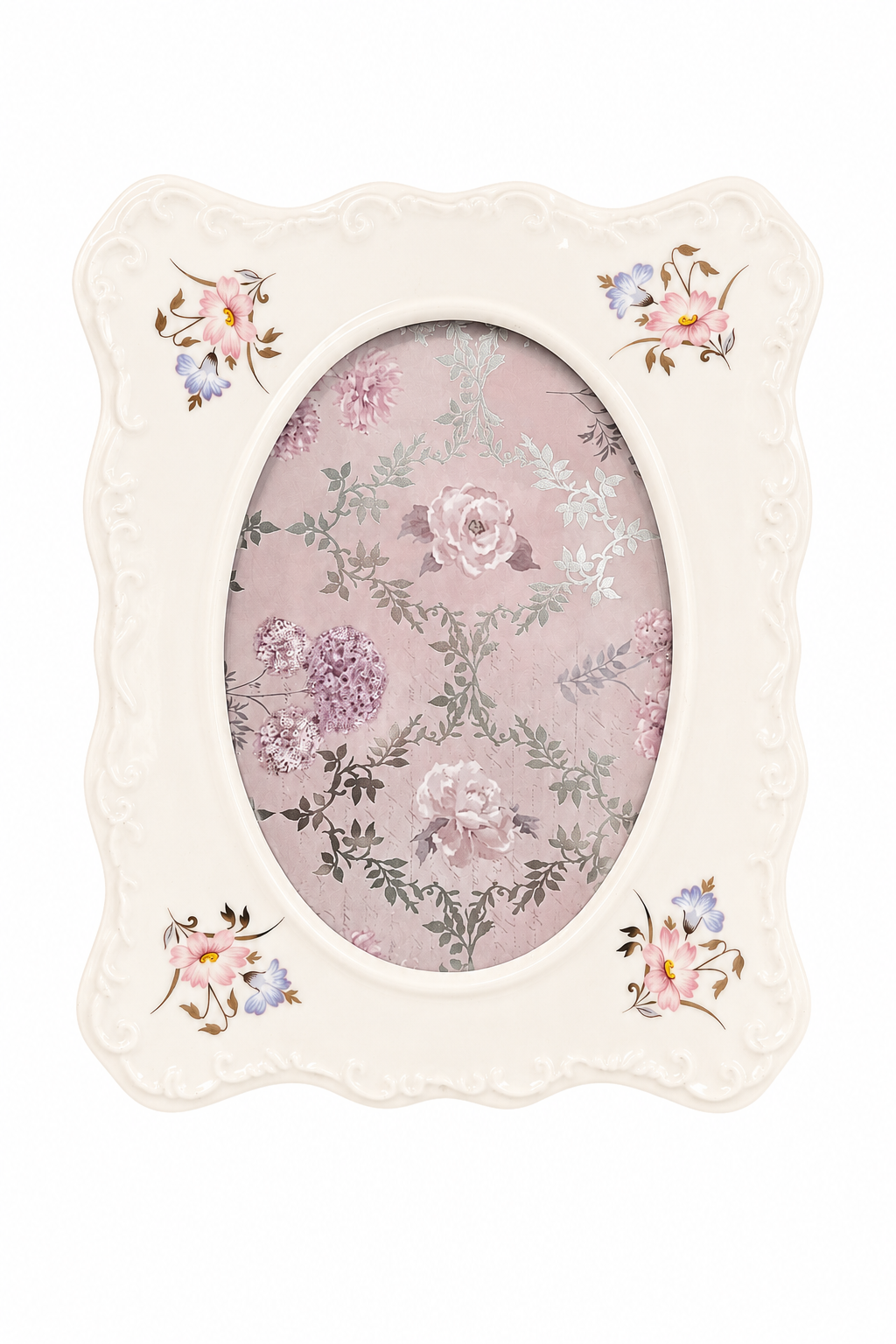 Vintage Floral Picture Frame | Romantic Cottagecore & Shabby Chic Home Décor