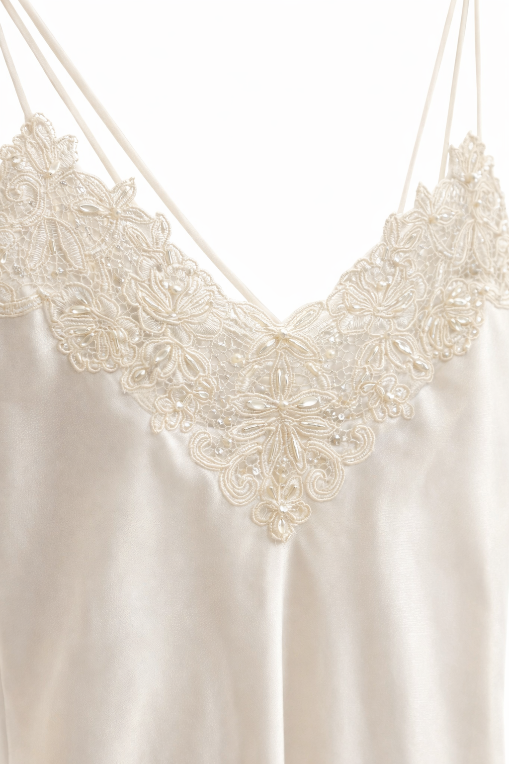 Vintage White Lace Nightgown | Romantic Bridal Style, Size Large