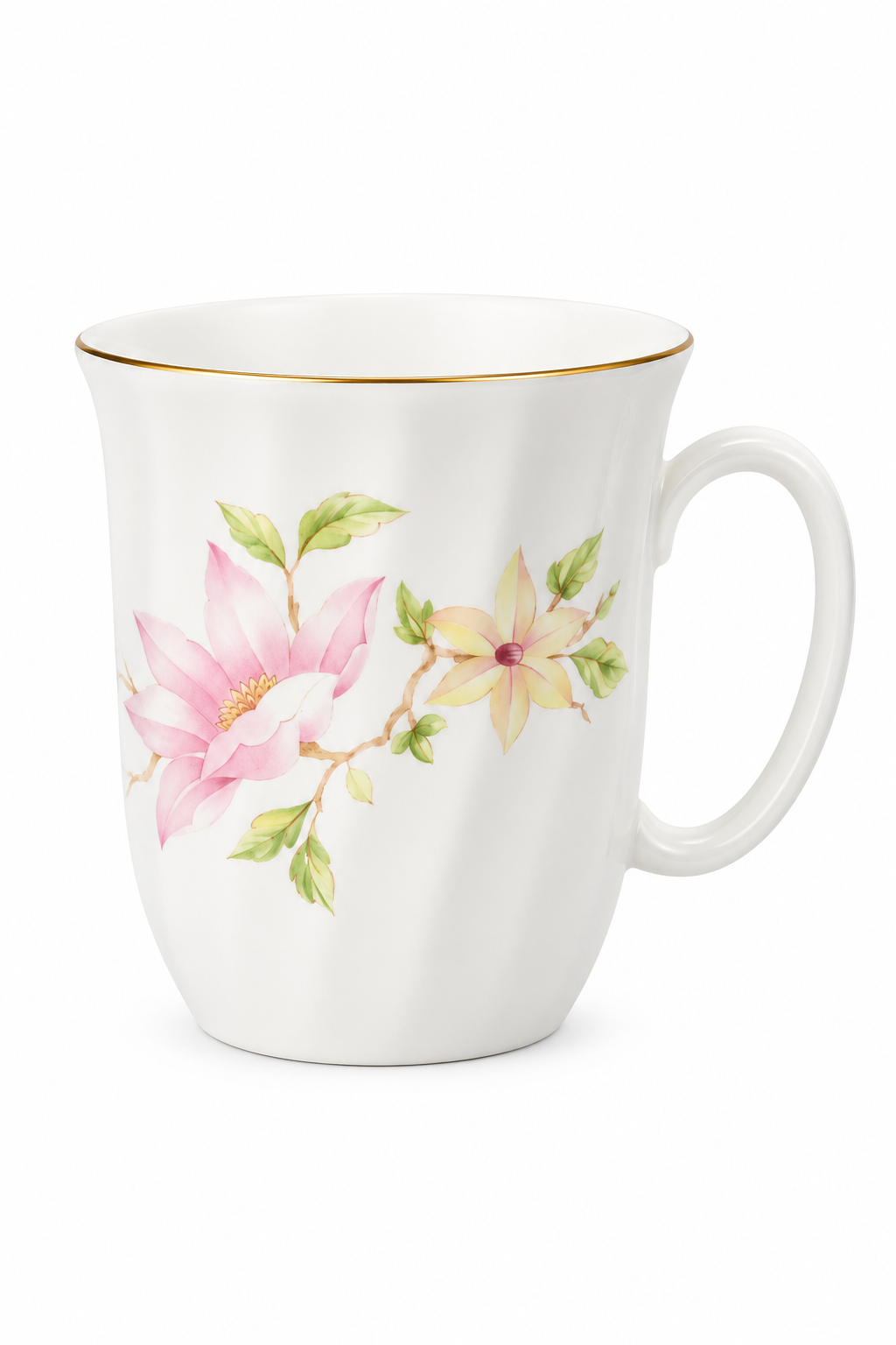 1980s Royal Essex Bone China Floral Mug Made in England | Vintage English Tea Mug