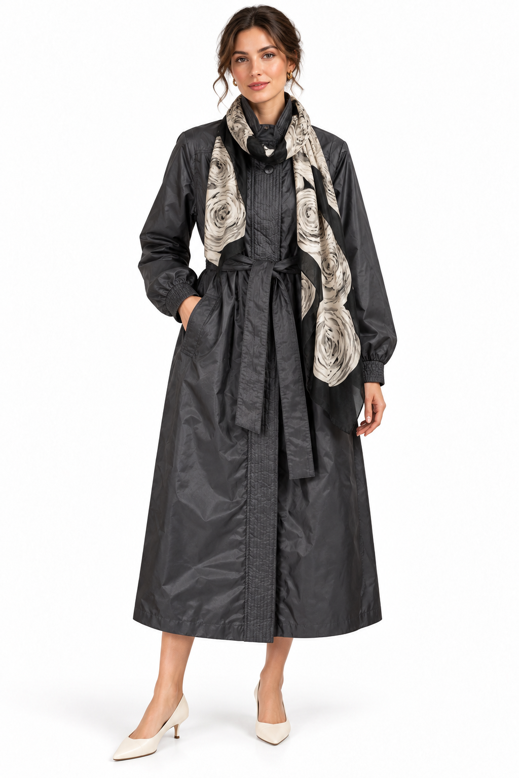 Vintage Weather Wise by Nikki Black Belted Trench Coat | Size 5/6