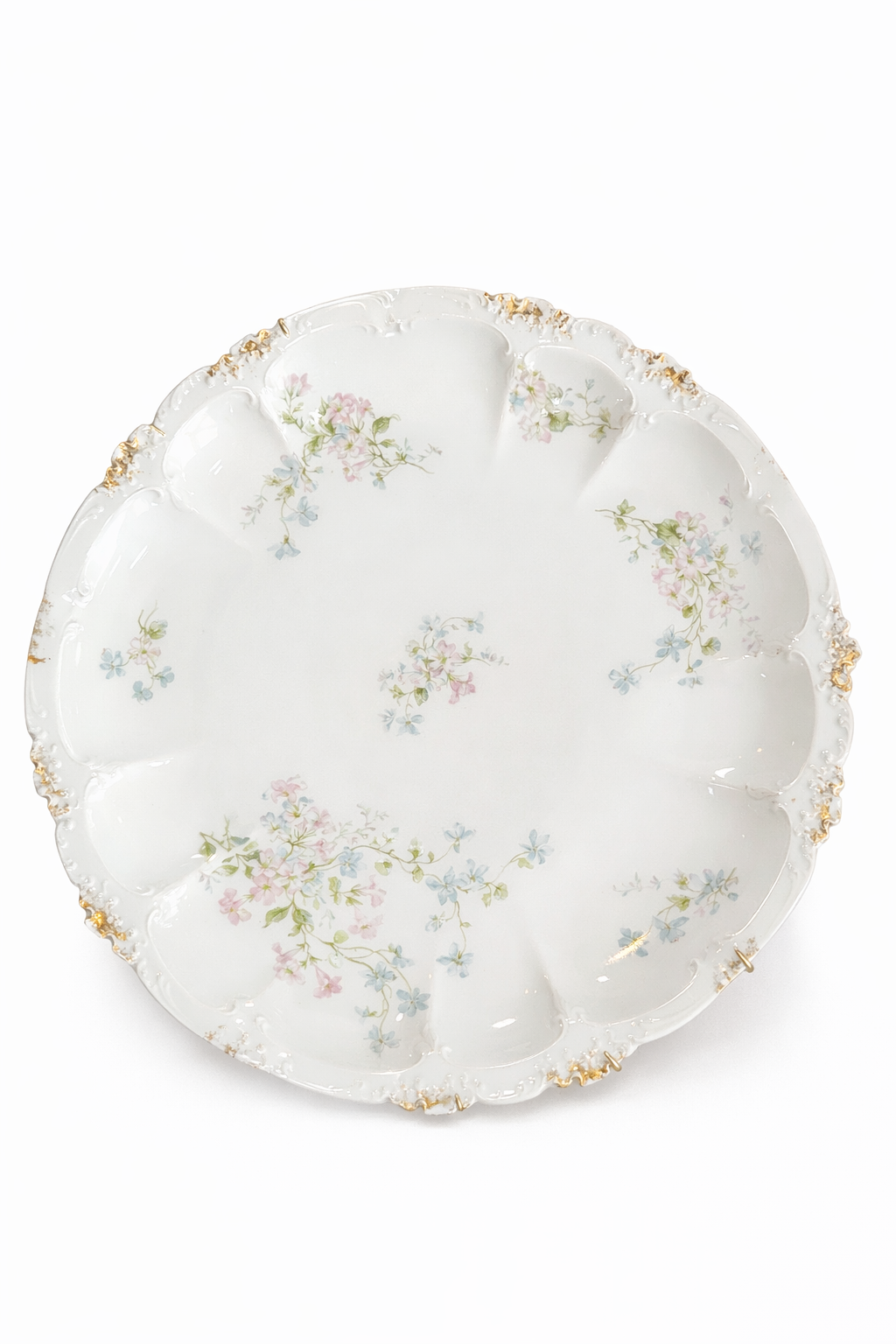 Heirloom in Bloom | Antique GDA France Porcelain Plate (1800s)