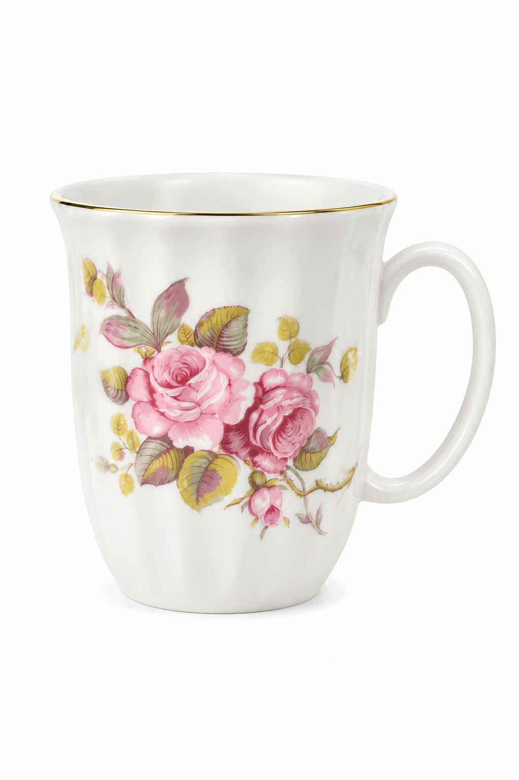 1980s Royal Essex Bone China Floral Mug Made in England | Vintage English Tea Mug