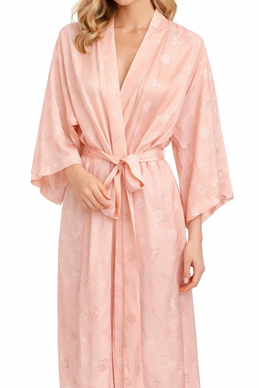 Rêve de Soie Rosée 100% silk Robe