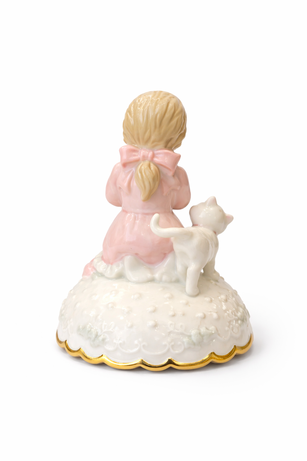 “God Bless Everyone” Praying Girl Music Box Figurine | Vintage San Francisco Music Box