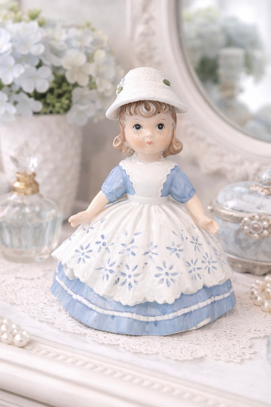 Bluebell Darling | Vintage Style Porcelain Girl Figurine