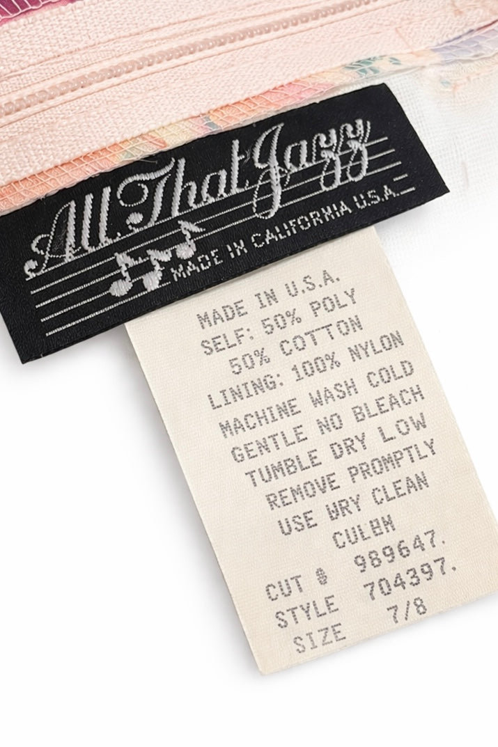 California Garden Party | Vintage All That Jazz Floral Bow Dress (Made in USA, Small)