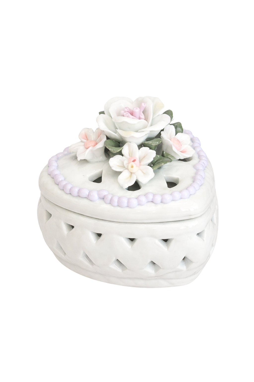 Coeur de Fleur | Vintage Heart Trinket Box