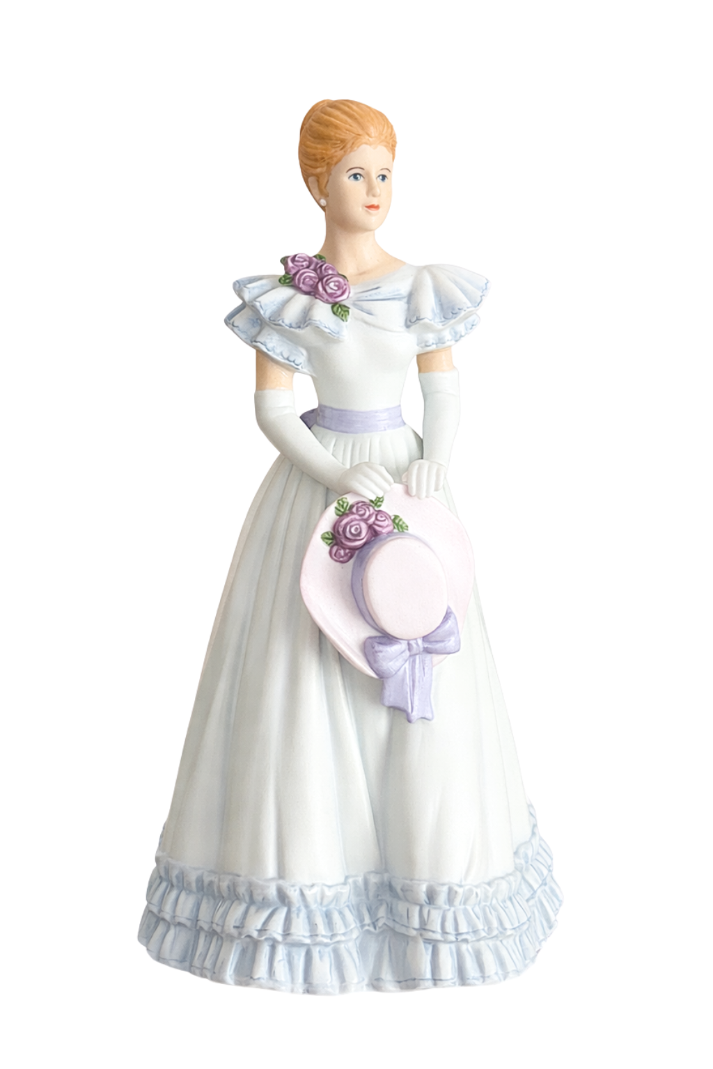 Elizabeth | Vintage Porcelain Lady Figurine with Floral Hat