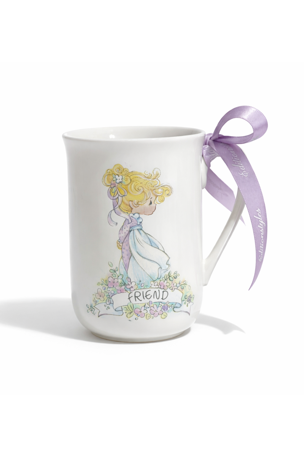 Sweet Friendship | Precious Moments “Friend” Mini Mug with Ribbon Accent